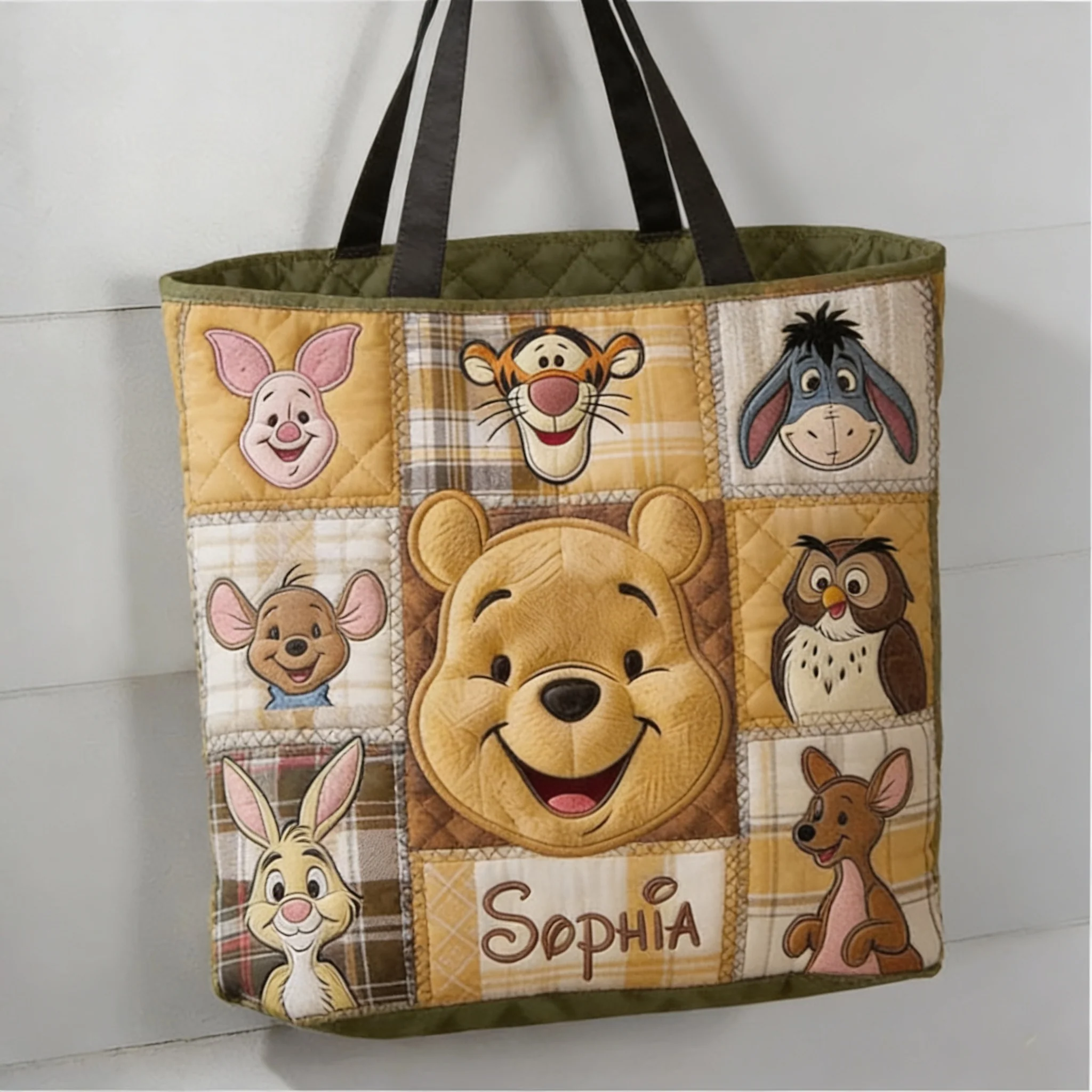 Honey Bear And Friends - Personalized Quilted Tote Bag - Gift For Movie Fans - DSNY - Image 4