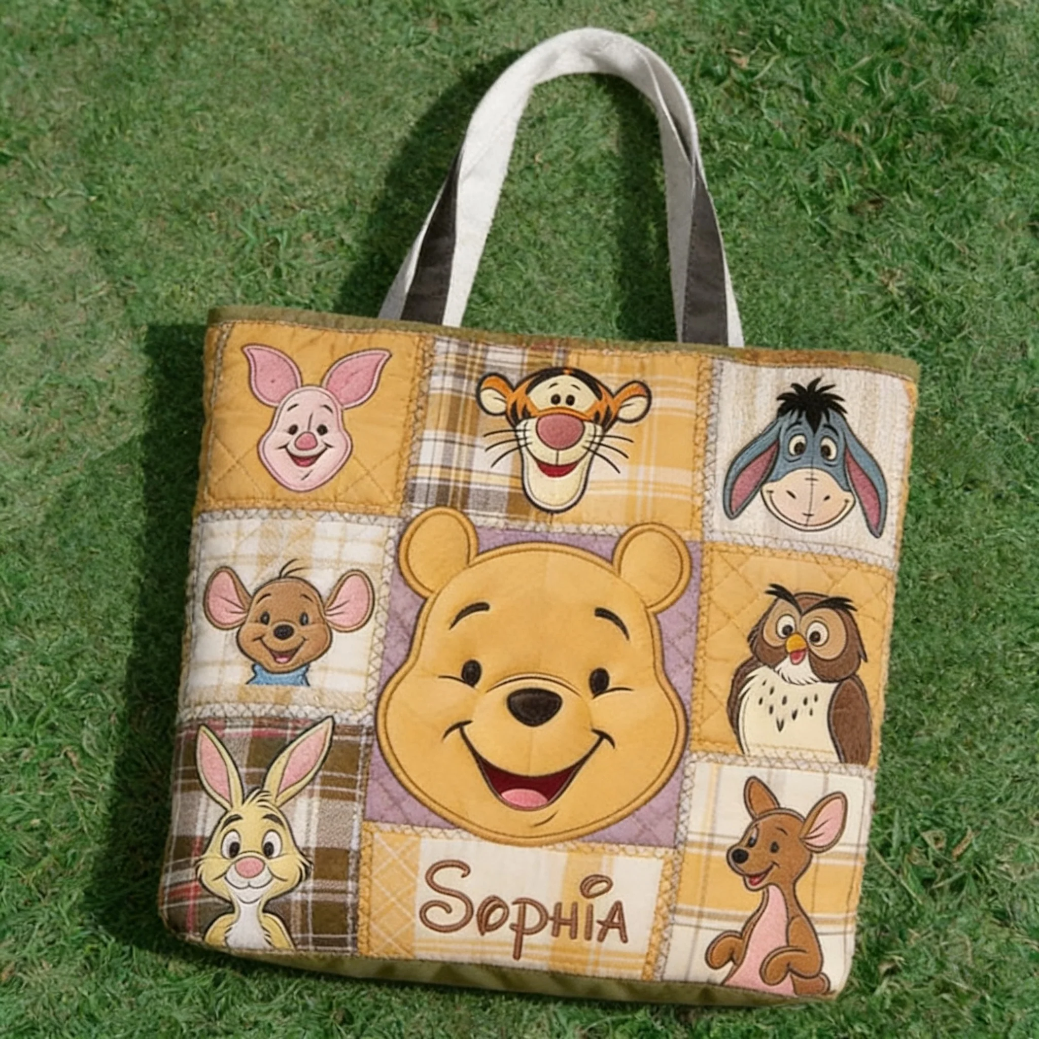 Honey Bear And Friends - Personalized Quilted Tote Bag - Gift For Movie Fans - DSNY - Image 5