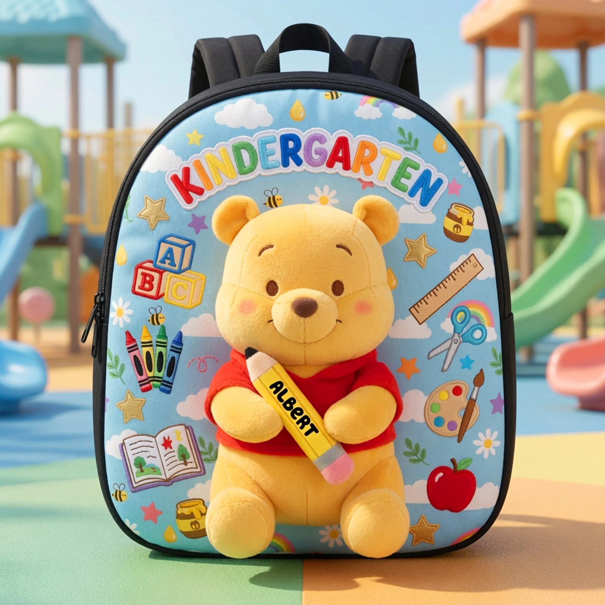 Honey Bear Characters - Personalized Backpack - Back To School Gift For Kids, Movie Fans - Image 2