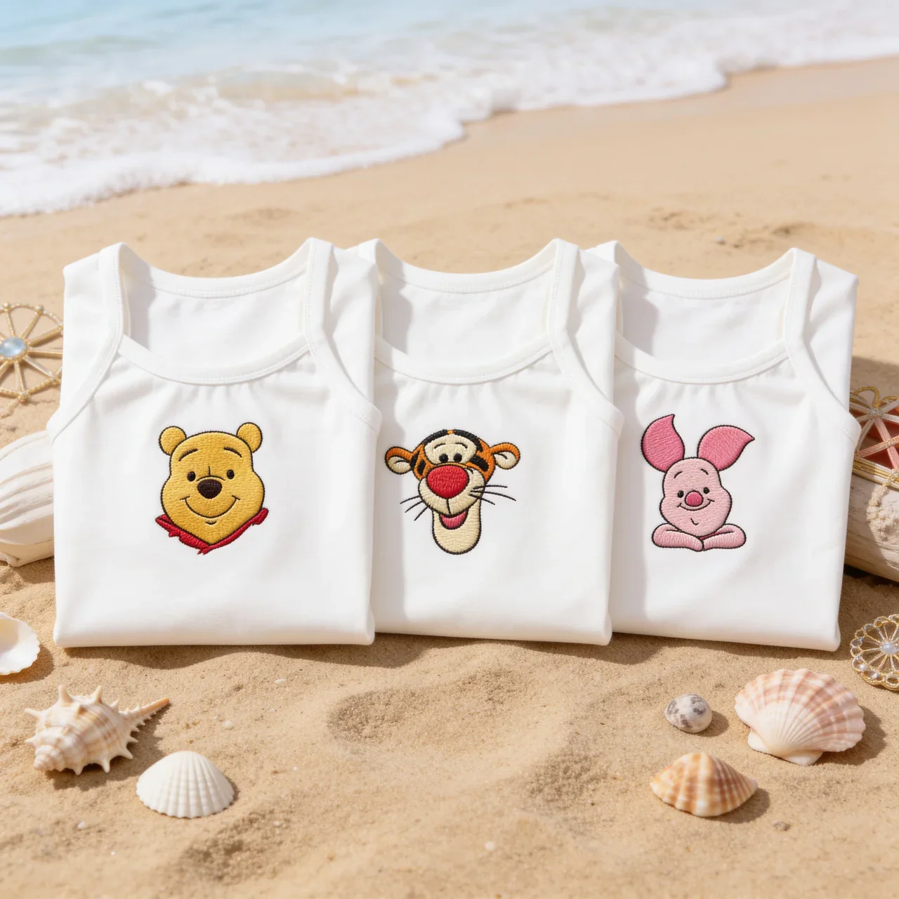 Honey Bear Characters - Personalized Embroidery Tank Top - Gift For Her, Movie Fans - DSNY - Image 2