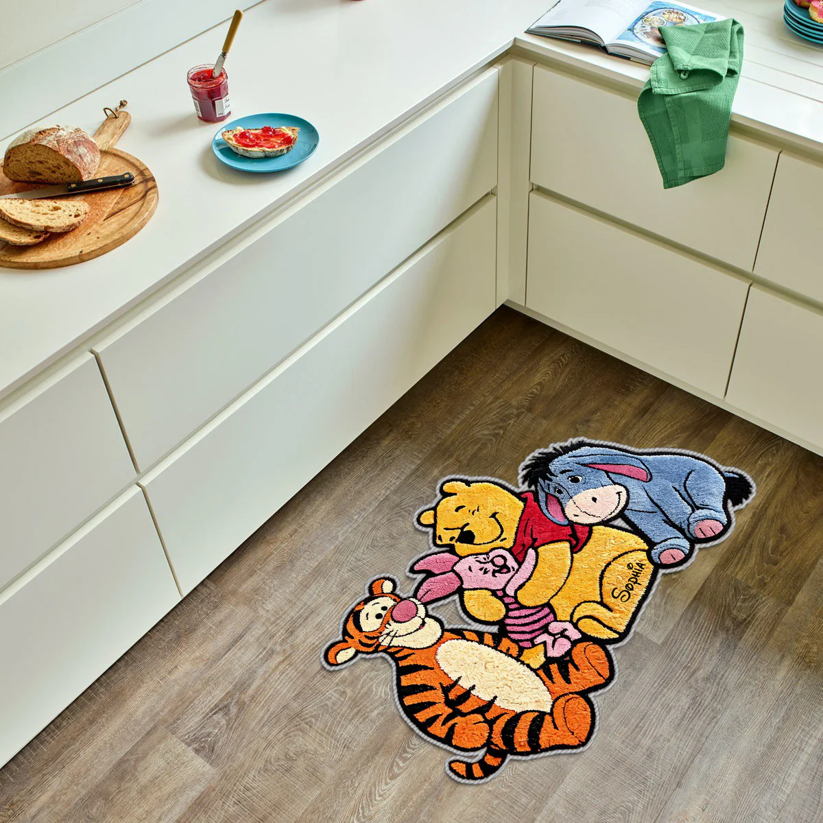 DSNY Honey Bear Friends - Personalized Custom Shaped Doormat - Gift For Movie Fans NL122 - Image 4