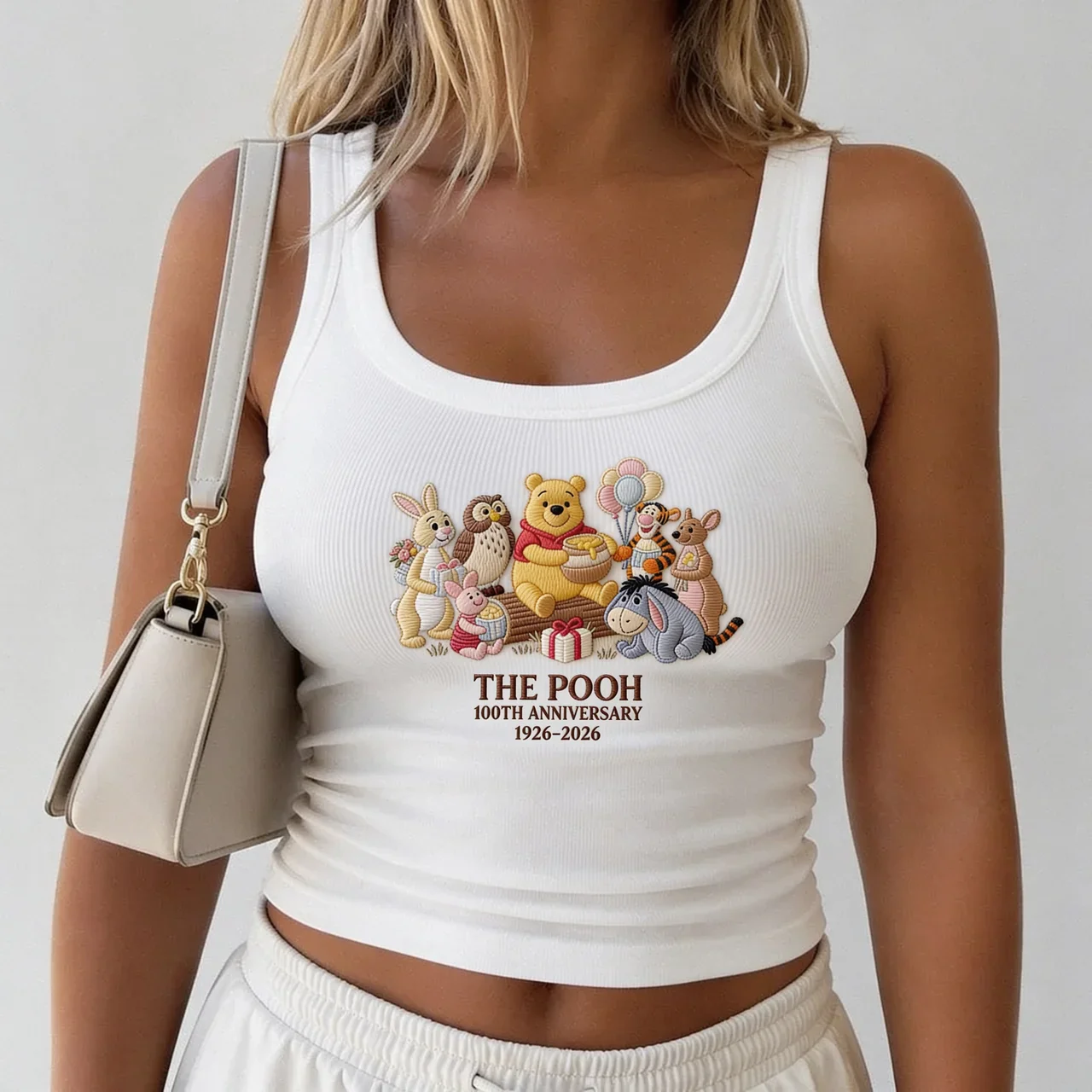 Honey Bear Friends - Personalized Embroidery Tank Top - Gift For Her - DSNY
