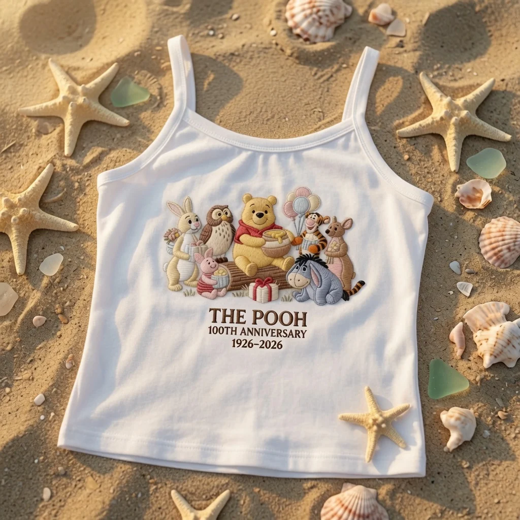 Honey Bear Friends - Personalized Embroidery Tank Top - Gift For Her - DSNY - Image 2