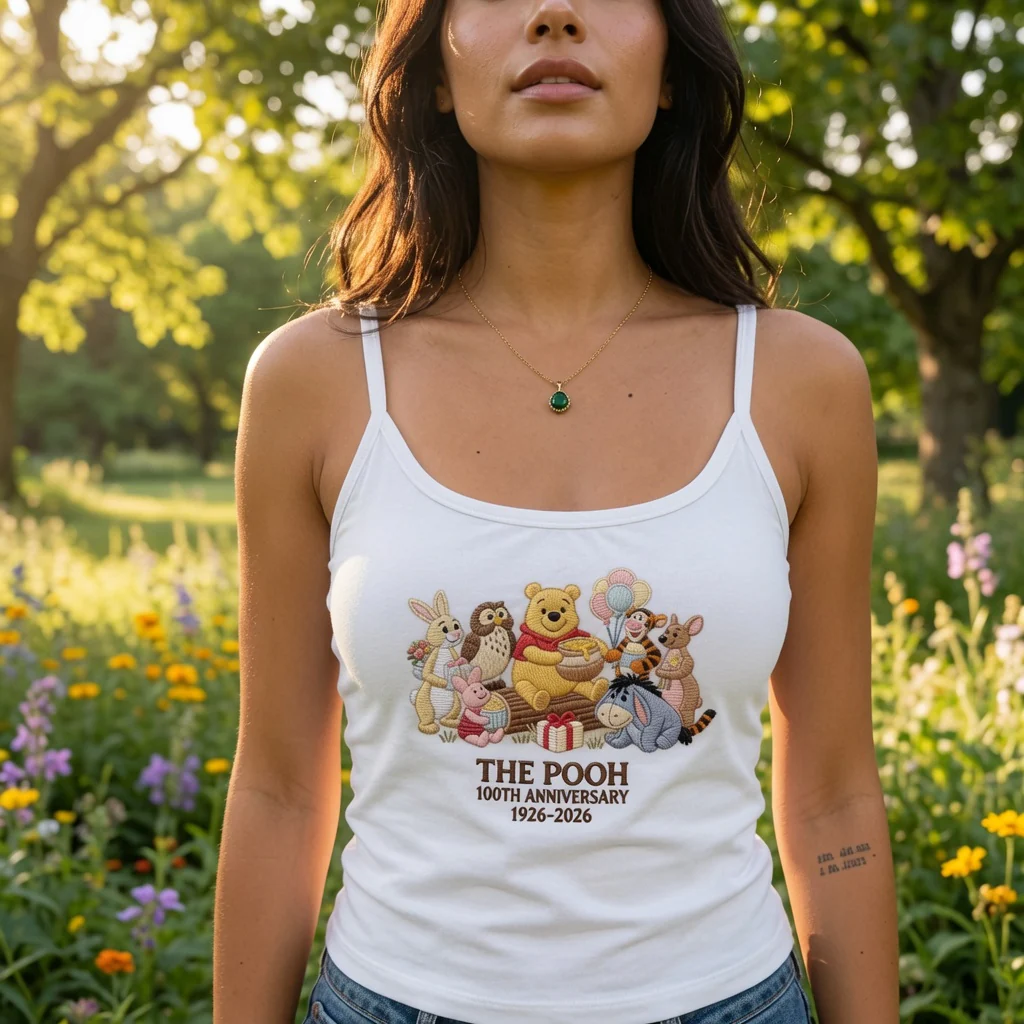 Honey Bear Friends - Personalized Embroidery Tank Top - Gift For Her - DSNY - Image 4