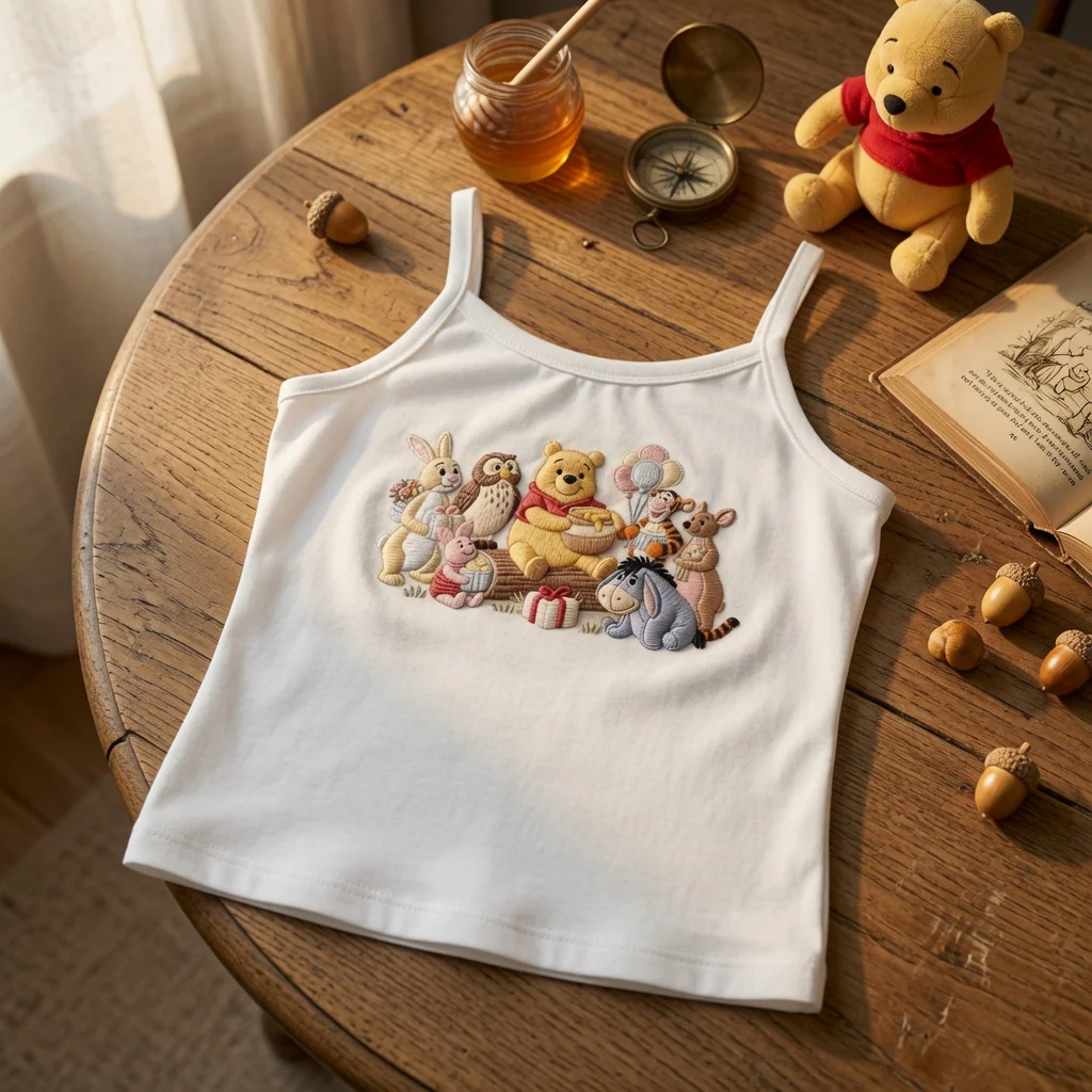 Honey Bear Friends - Personalized Embroidery Tank Top - Gift For Her - DSNY - Image 7