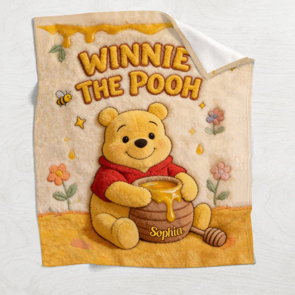 Honey Bear - Personalized Blanket - Gift For Kids, Movie Fans - DSNY - Image 4