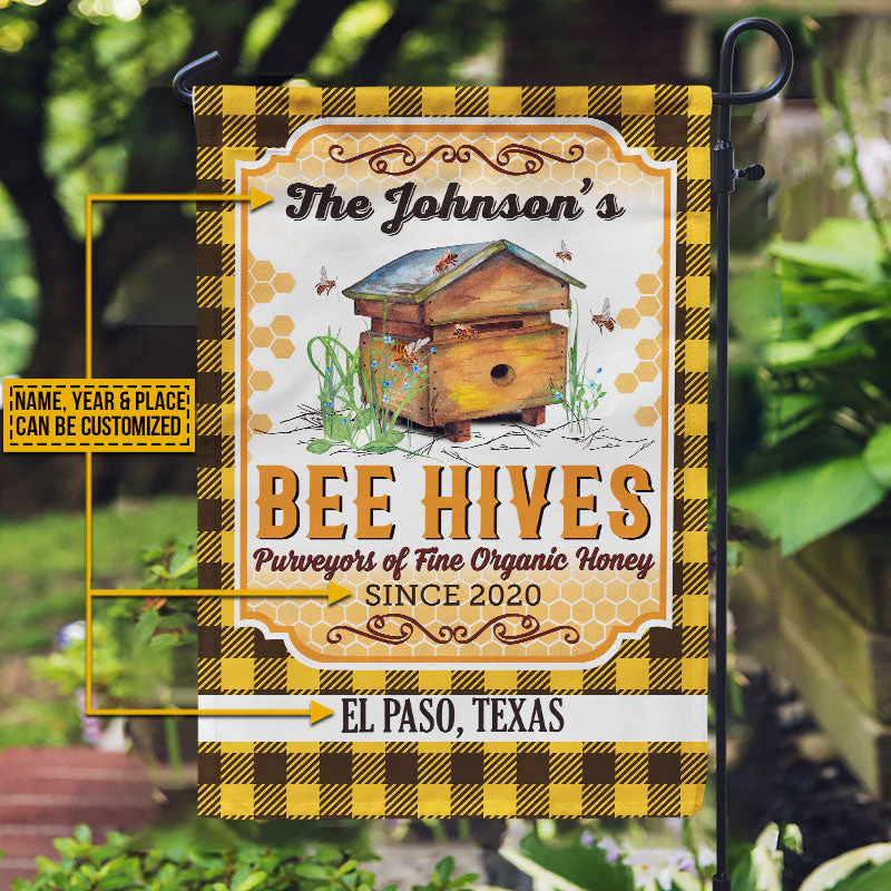 Honey Bee Bee Hives - Personalized Flag NA94 - Image 3
