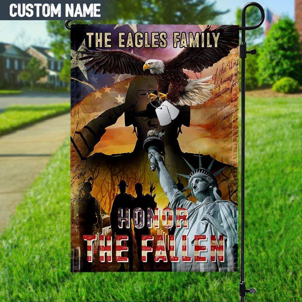 Honor The Fallen Flag - Gift For Patriotic, Veteran | HN02 - Image 2