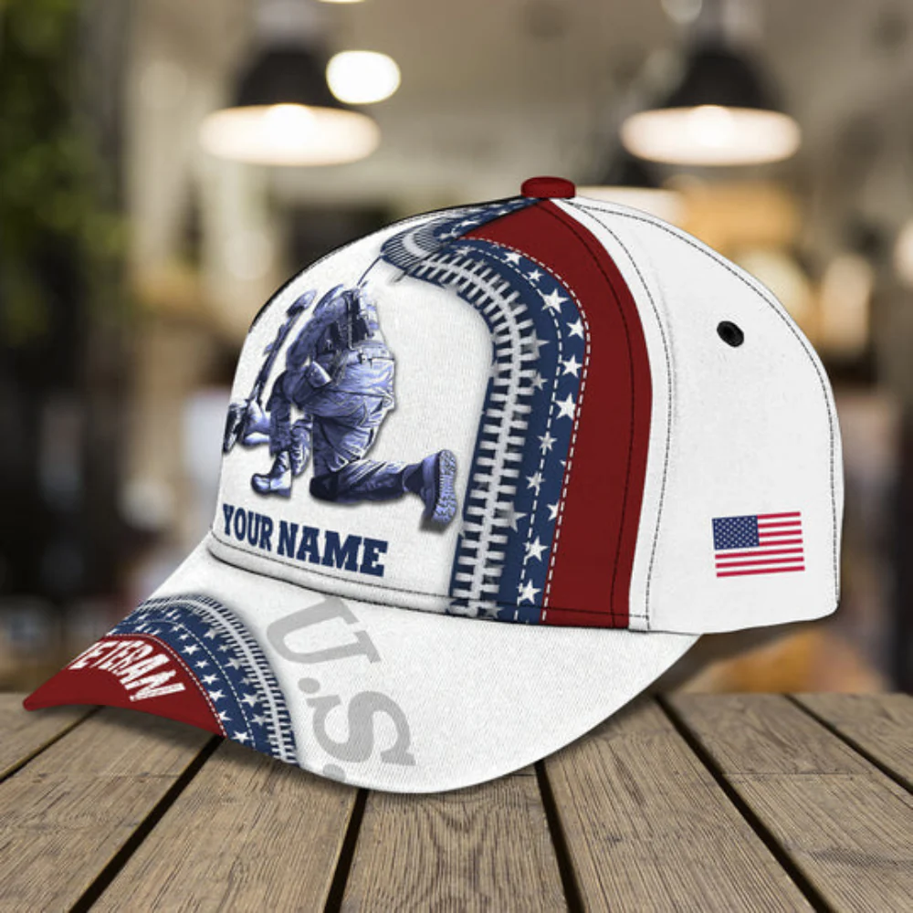 Honor The Fallen Veteran Memorial - Personalized Classic Cap - Patriotic Gift For Veterans | HN02 - Image 3