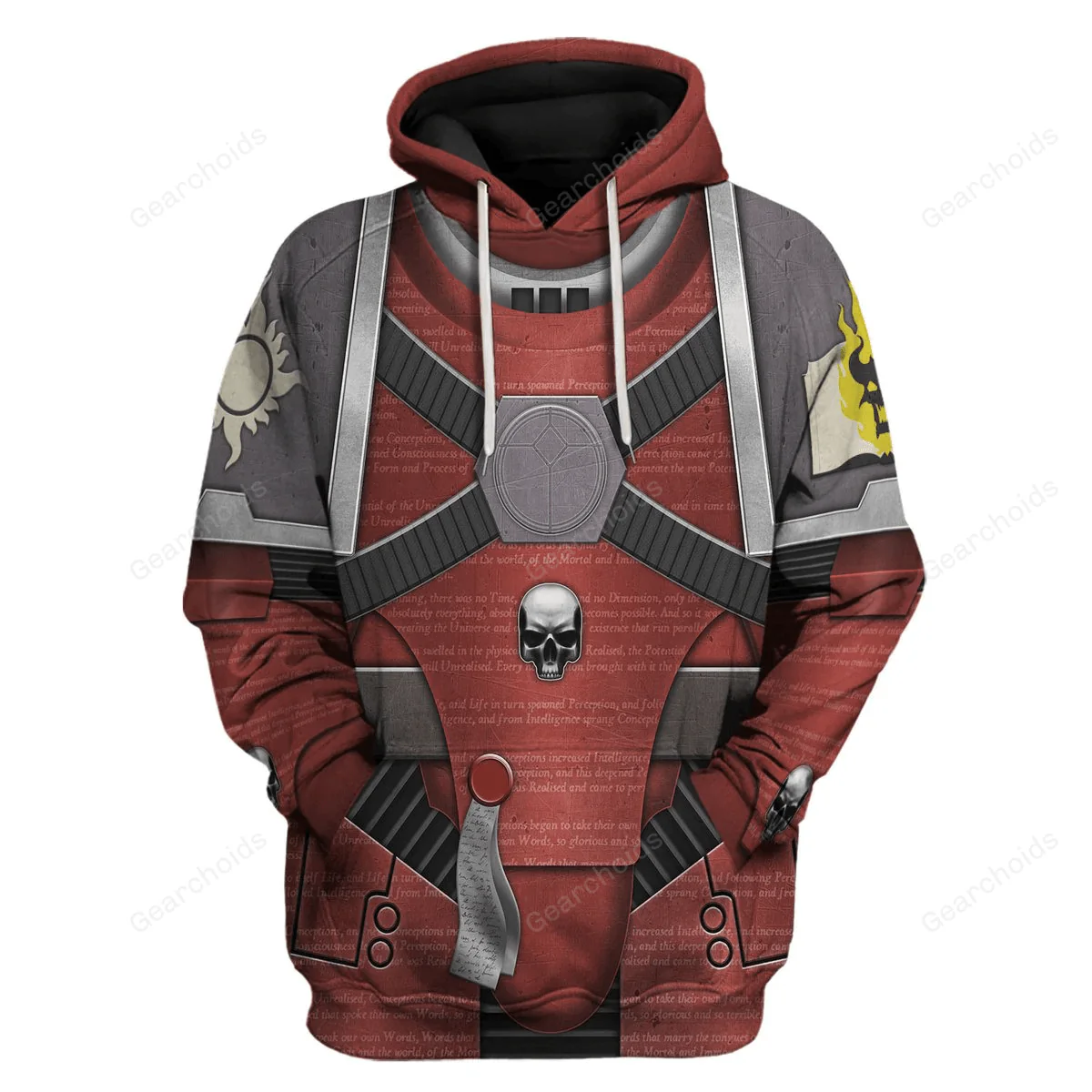 Horus Heresy-era Word Bearers Colour Scheme - Costume Cosplay Hoodie Sweatshirt Sweatpants CSWRH018 - Image 2