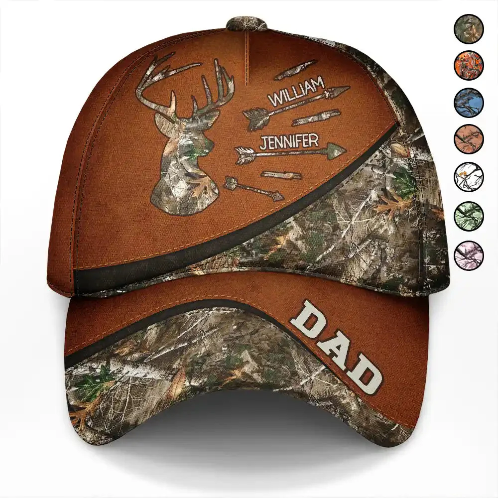 Hunting Dad Grandpa  - Personalized Classic Cap - Gift For Dad, Grandpa, Father's Day | NA94