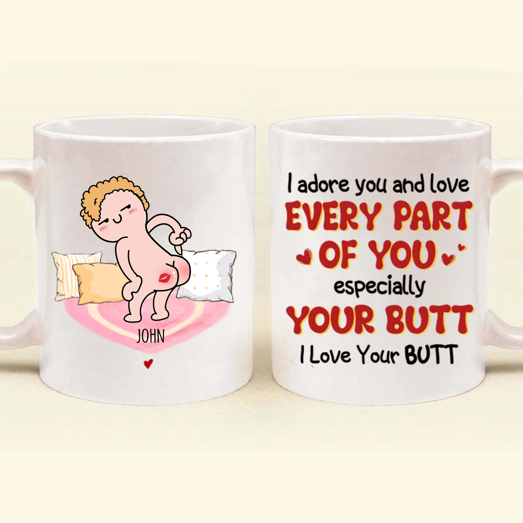 I Adore You And Love Every Part Of You Especially Your Butt I Love Your Butt - Gift For Couple - Personalized Ceramic Mug - CL17 NH96 - Image 4
