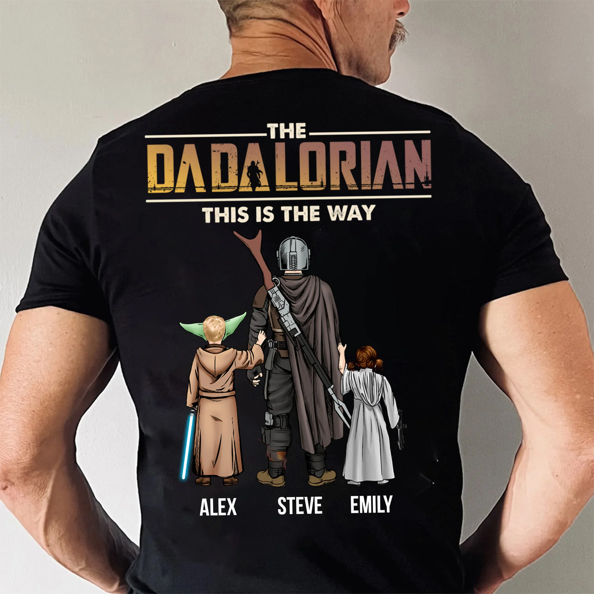 Stwa I Always Have A Dadalorian Besides Me - Gift For Dad, Father's Day - Personalized Shirt 2 Side CL08 - Image 2