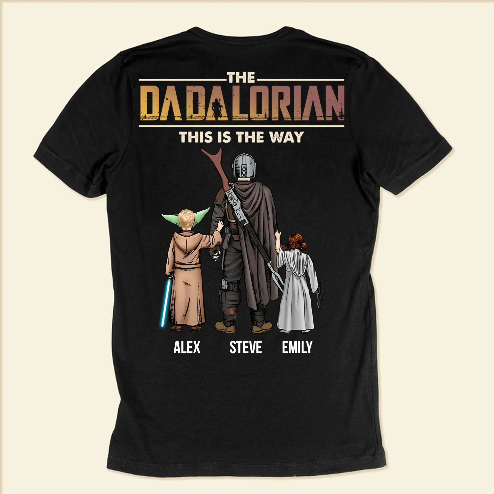 Stwa I Always Have A Dadalorian Besides Me - Gift For Dad, Father's Day - Personalized Shirt 2 Side CL08 - Image 4