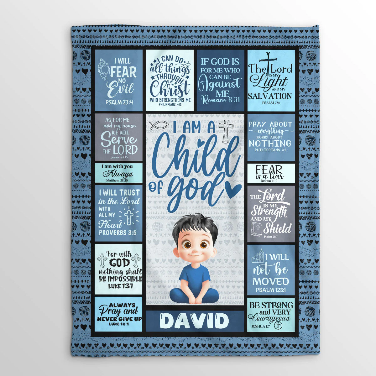 I Am A Child Of God - Personalized Blanket - Gift for Kids | GR29.02 HL128 - Image 3