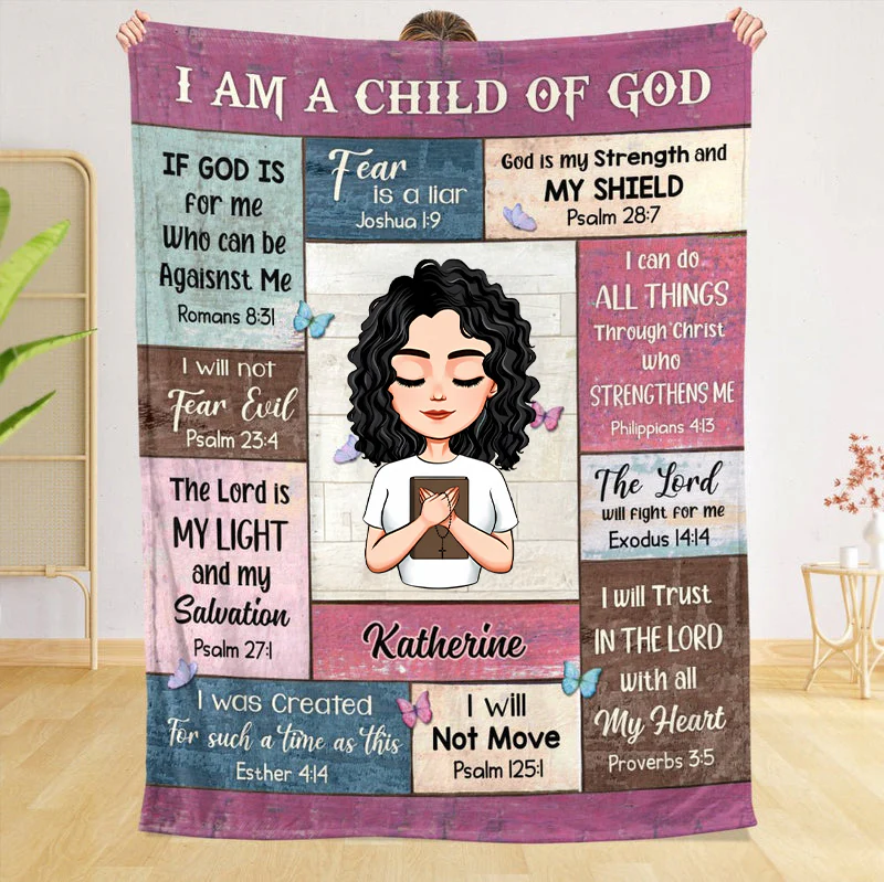 I Am A Child Of God - Personalized Blanket - Meaningful Gift For Birthday TD118 - Image 4