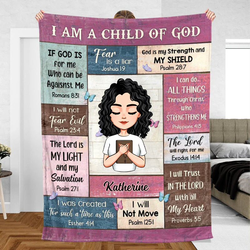 I Am A Child Of God - Personalized Blanket - Meaningful Gift For Birthday TD118 - Image 5