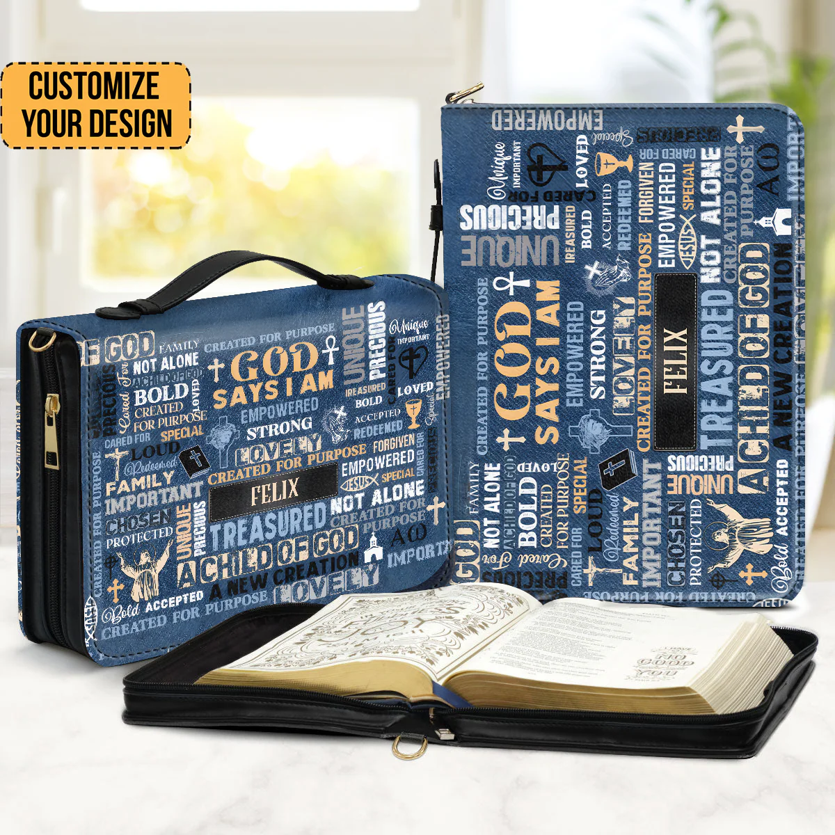 I Am A Child Of God - Scripture Gifts For Women Of God - Personalized Bible Covers - AT4081204 - Image 2
