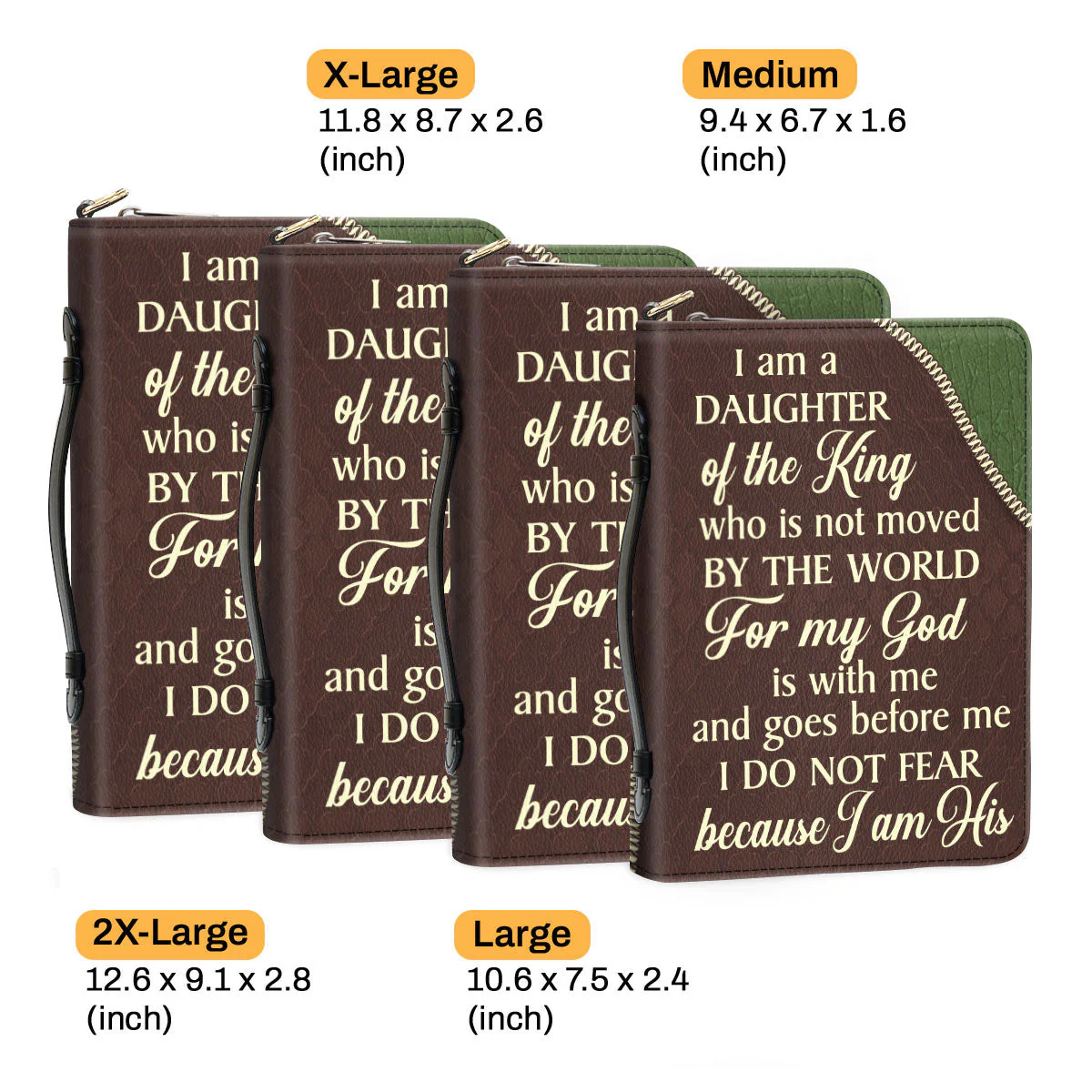 I Am A Daughter Of The King - Awesome Personalized Bible Covers - AT4080812 - Image 6