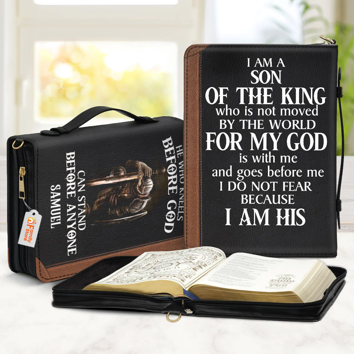 I Am A Son Of The King - Unique Personalized Bible Covers - AT4082415 - Image 2
