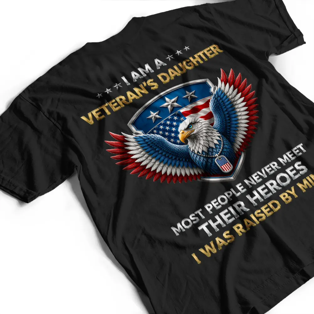 I Am A Veteran's Son Daughter - Personalized Shirt - Patriotic Gift For Family - Image 9