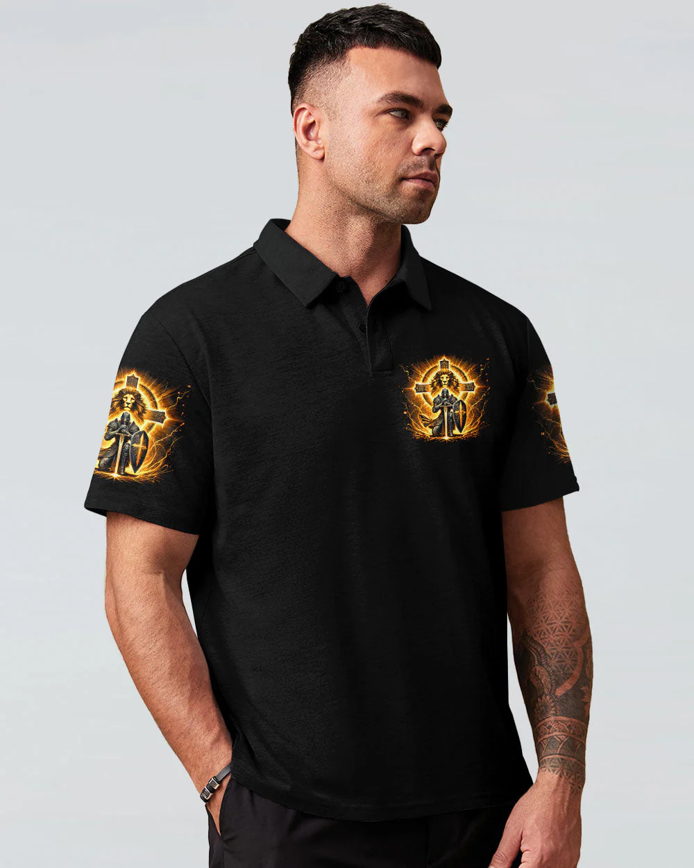 I Am A Warrior In The Army Of God Men's All Over Print Shirt - td2610243 - Image 13