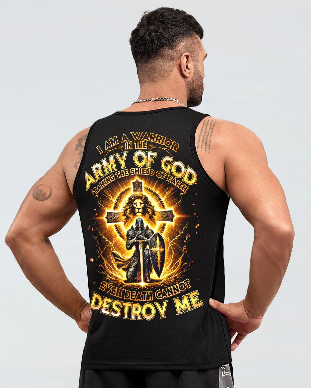 I Am A Warrior In The Army Of God Men's All Over Print Shirt - td2610243 - Image 14