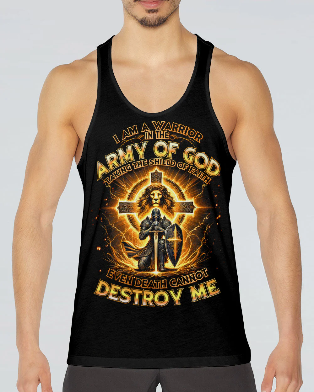 I Am A Warrior In The Army Of God Men's All Over Print Shirt - td2610243 - Image 16