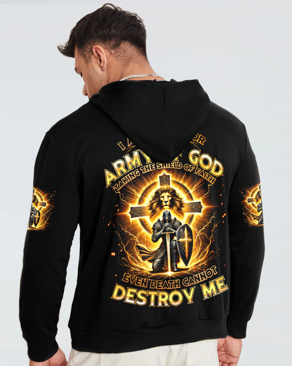 I Am A Warrior In The Army Of God Men's All Over Print Shirt - td2610243 - Image 6