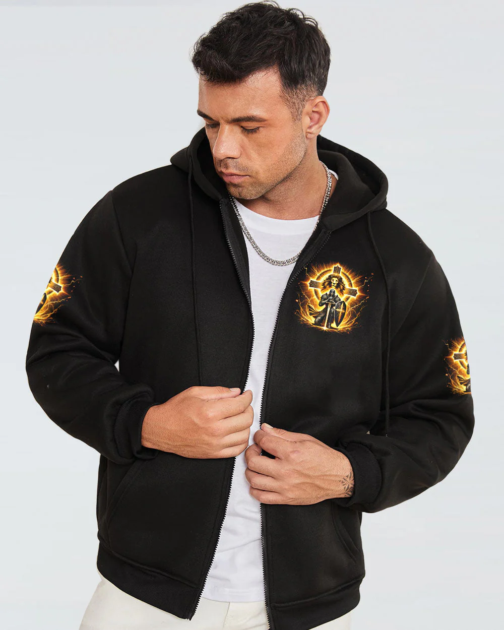 I Am A Warrior In The Army Of God Men's All Over Print Shirt - td2610243 - Image 7