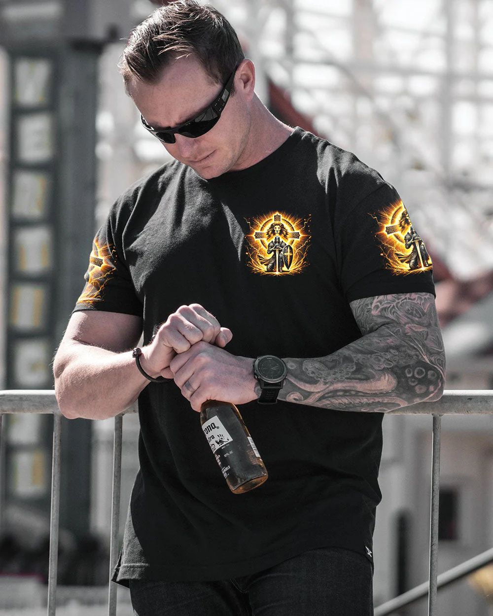 I Am A Warrior In The Army Of God Men's All Over Print Shirt - td2610243 - Image 9
