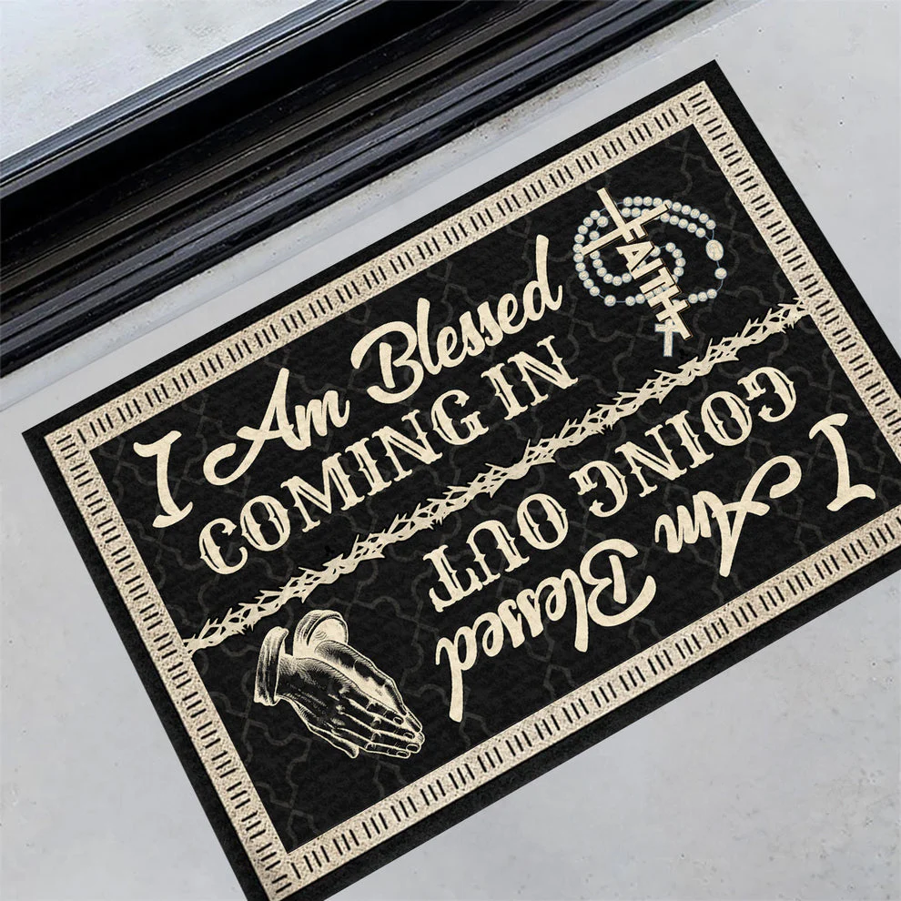 I Am Blessed Coming In - Christmas Doormat TD118 - Image 3