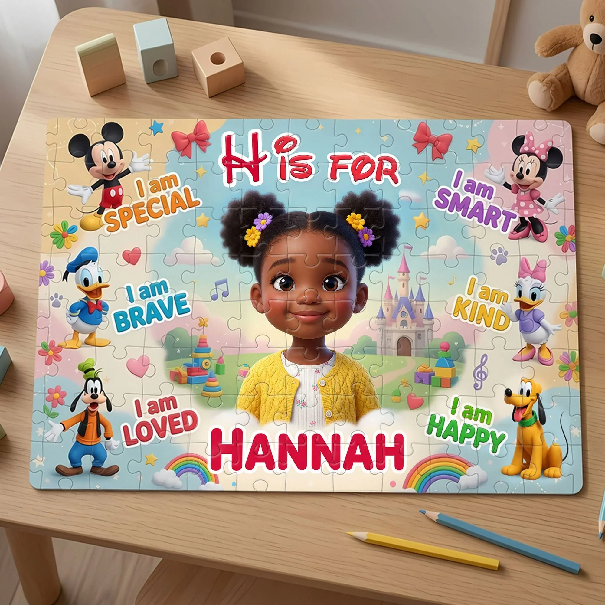 I Am Special - Personalized Custom Photo Puzzle - Gift For Kids, Magic Mouse Lovers - MkMo - Image 2