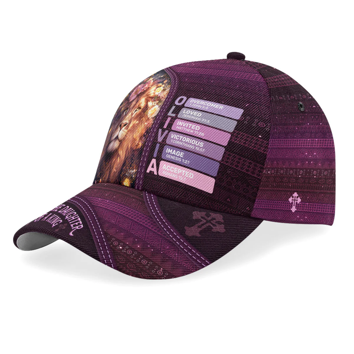 I Am The Daughter Of A King - Personalized Classic Cap - Image 2