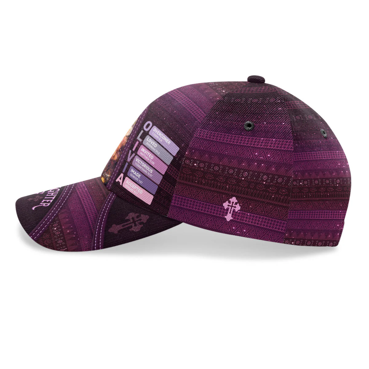I Am The Daughter Of A King - Personalized Classic Cap - Image 3
