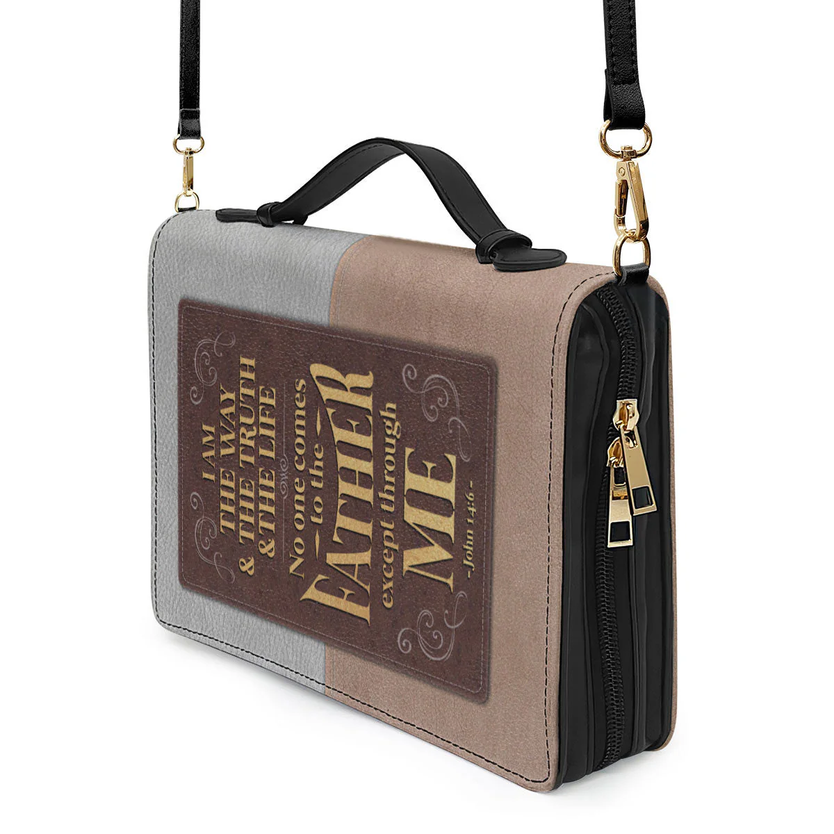 I Am The Way, The Truth And The Life - Awesome Personalized Bible Covers - AT4082401 - Image 5
