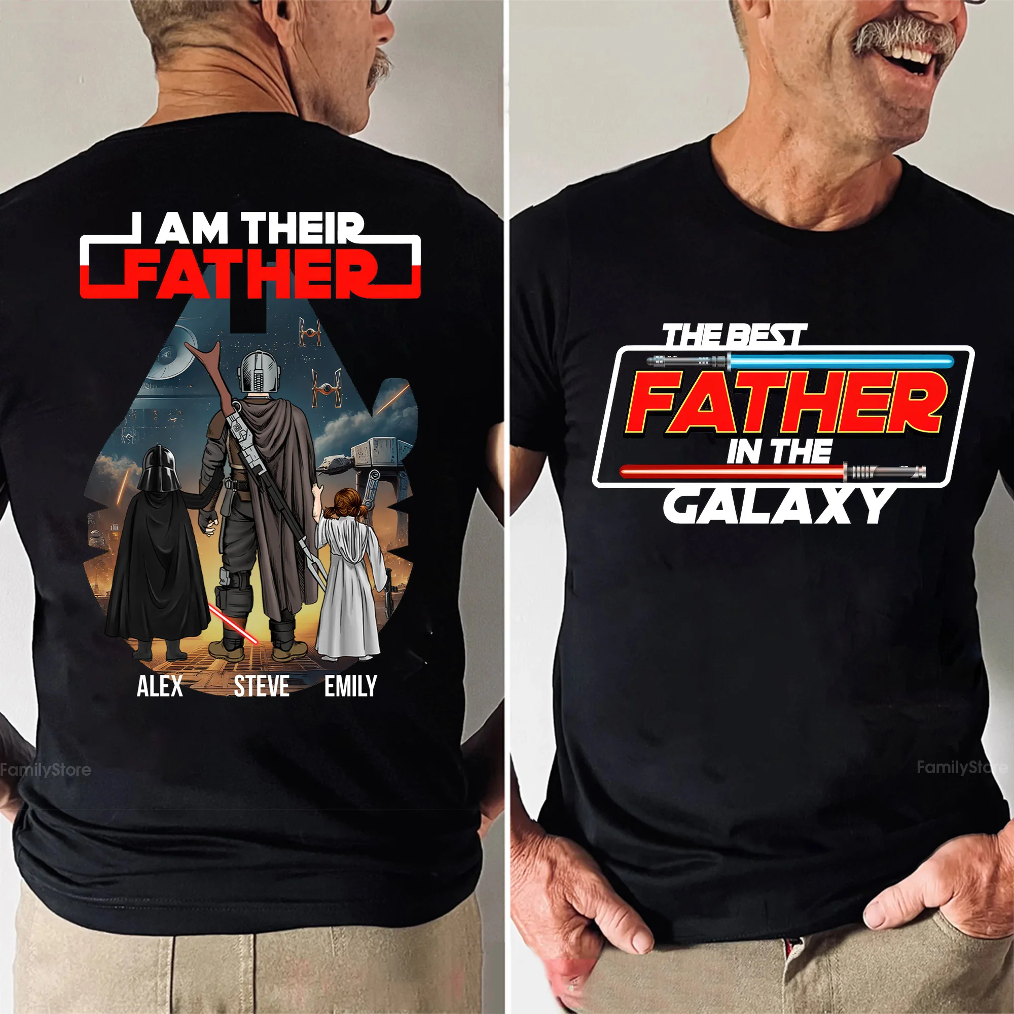 I Am Their Father - Personalized Shirt - Gift For Dad
