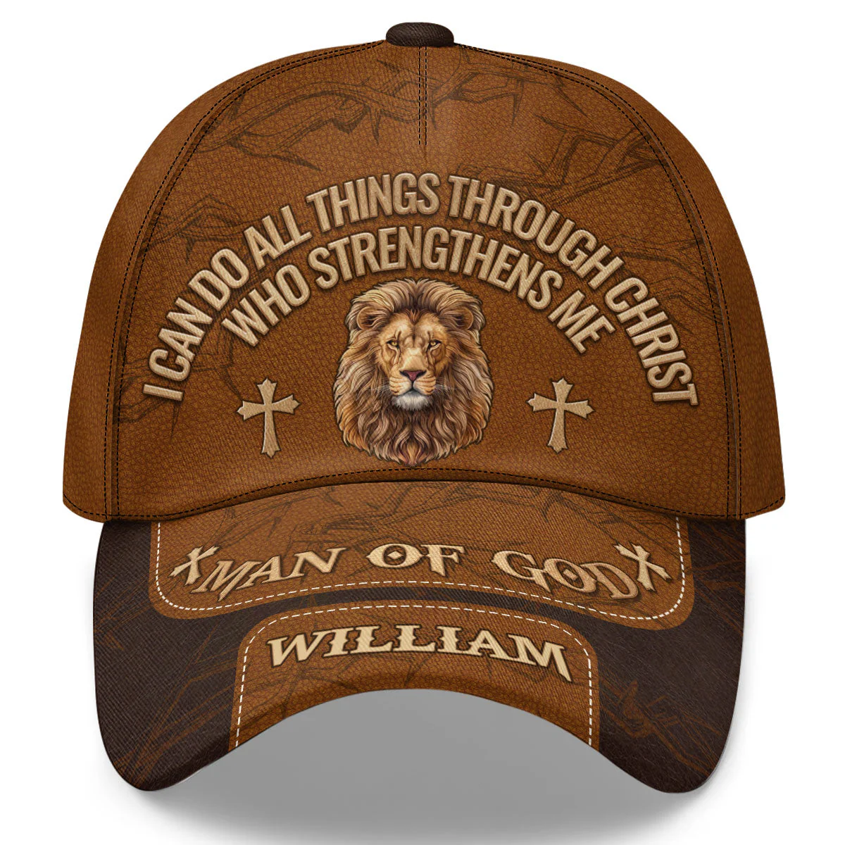 I Can Do All Things Through Christ - Personalized Classic Cap - Christian Gift For Man BA01