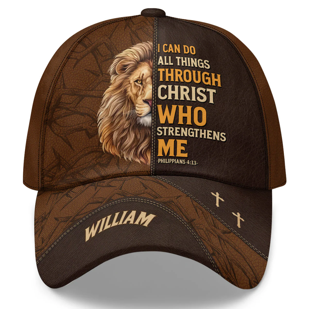 I Can Do All Things Through Christ - Personalized Classic Cap - Christian Gift For Man BA01