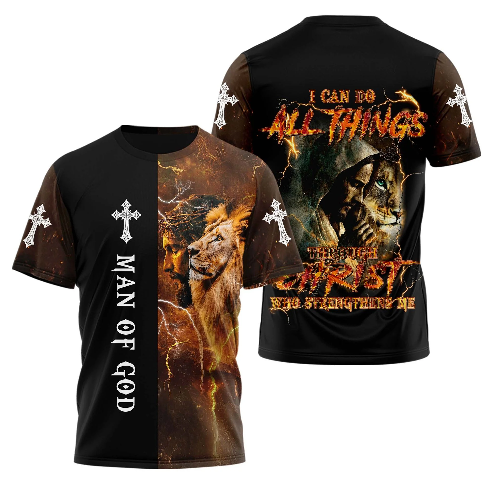 I Can Do All Things Through Christ Who Strengthens Me 3D TShirt - Image 3