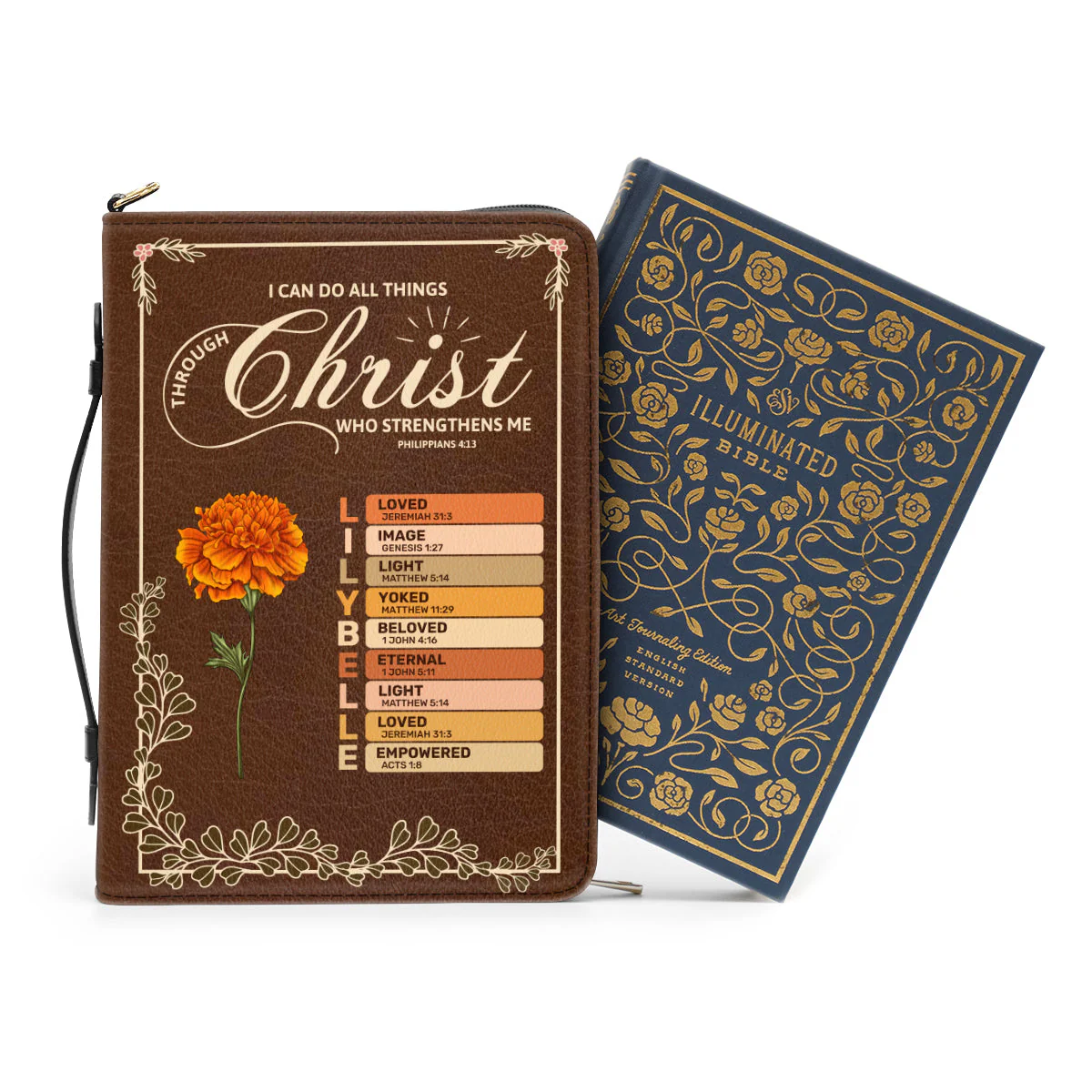 I Can Do All Things Through Christ Who Strengthens Me - Personalized Bible Cover TD118 - Image 2