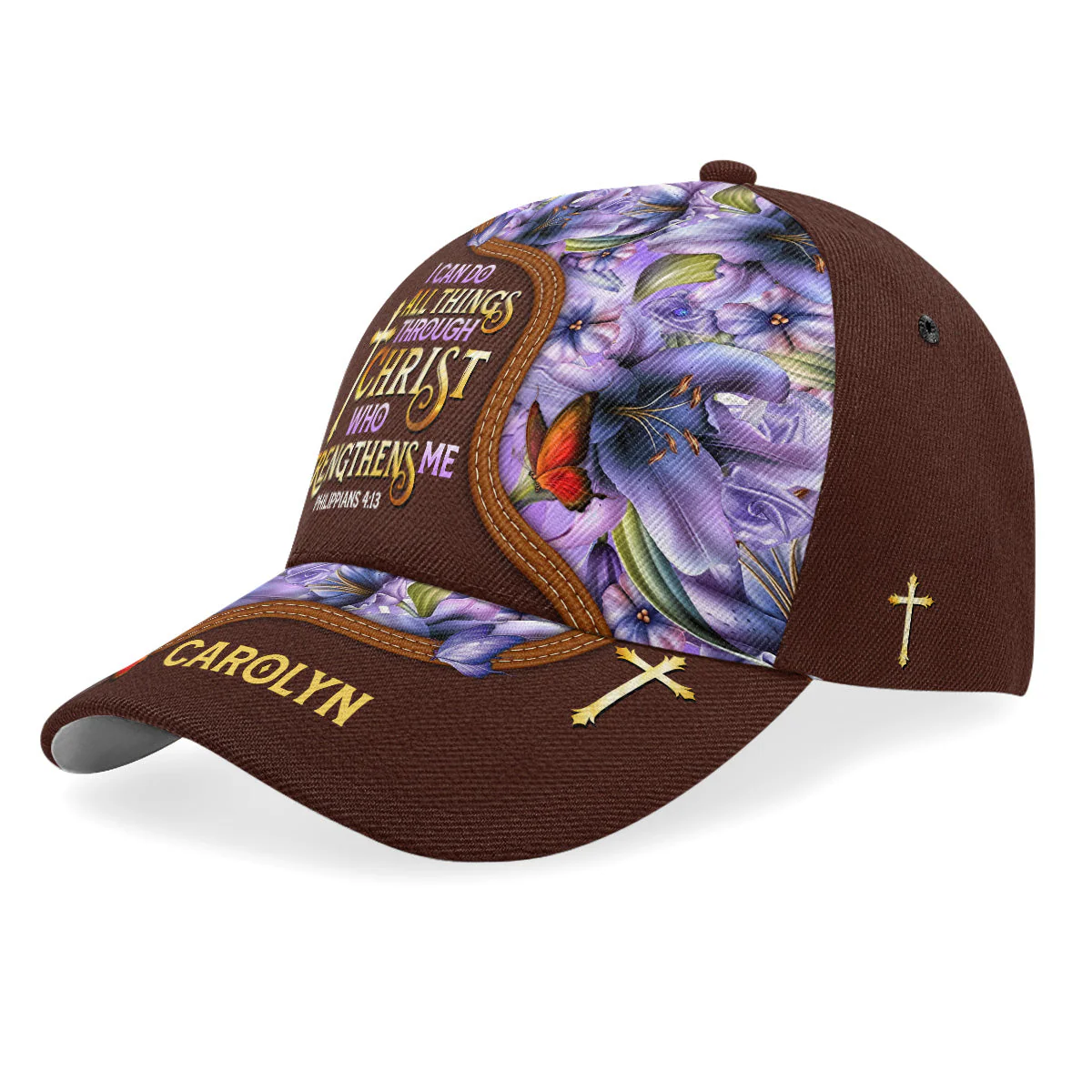 I Can Do All Things Through Christ Who Strengthens Me - Personalized Classic Cap - Christian Gift For Mom, Grandma BA01 - Image 2