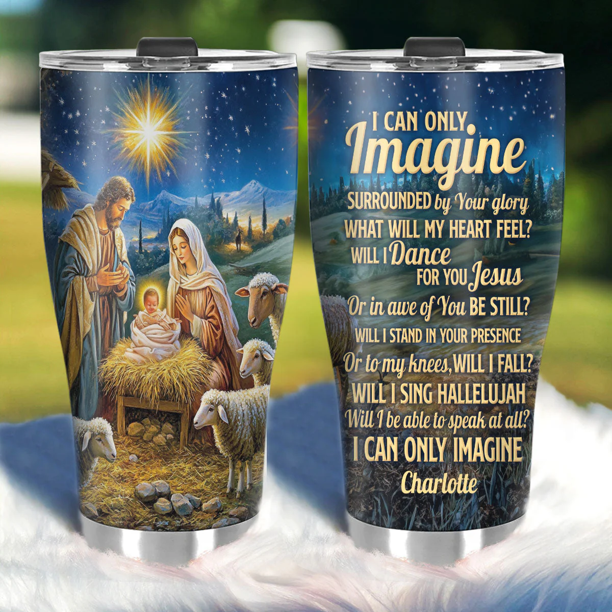 I Can Only Imagine | Personalized Stainless Steel Tumbler - Image 5