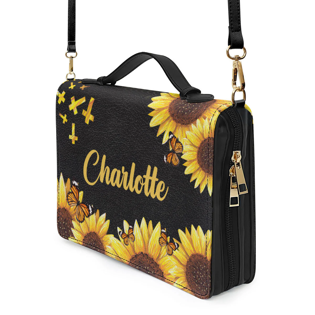 I Can Only Imagine Sunflower And Cross - Personalized Bible Covers - AT4080914 - Image 4
