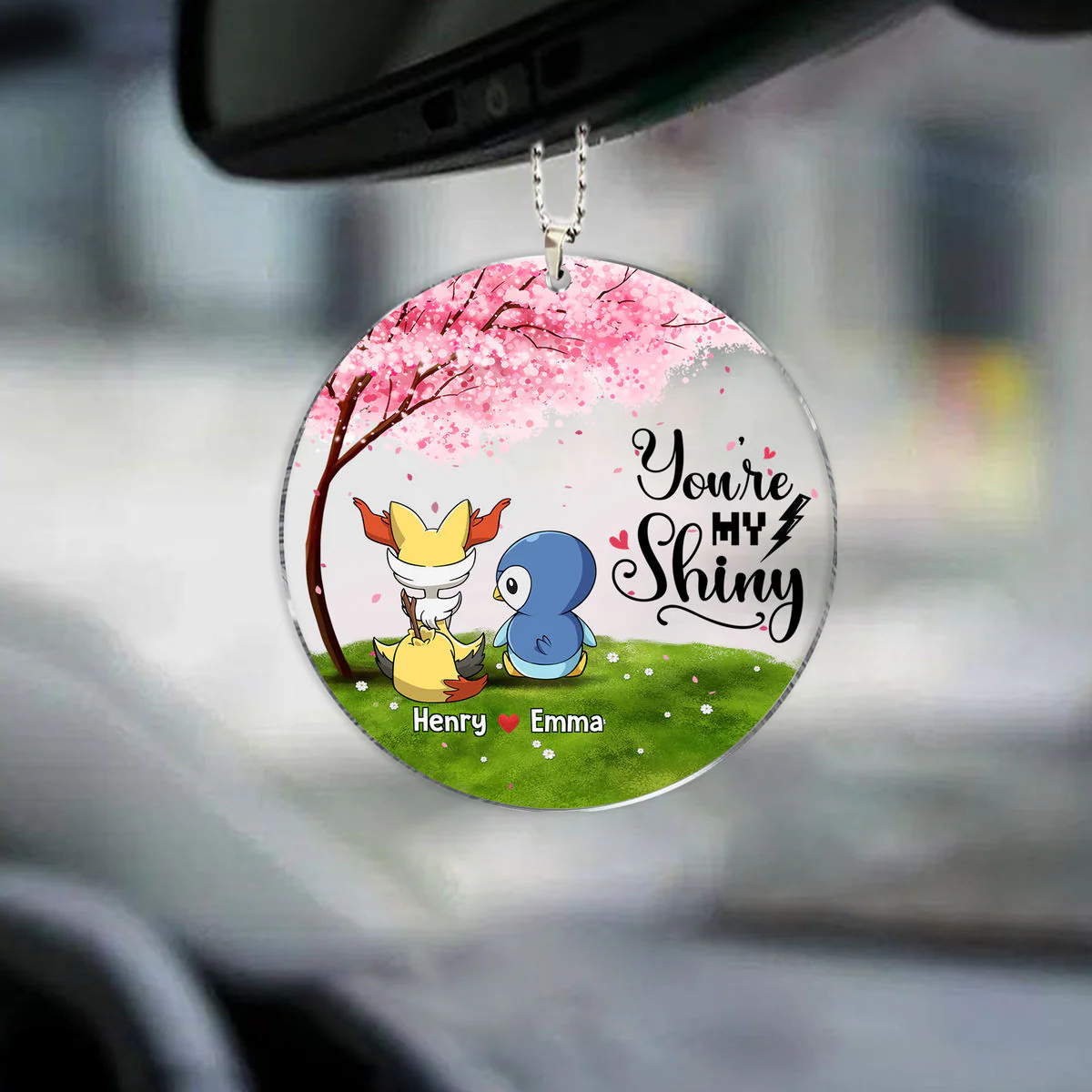 I Choose You - Personalized Acrylic Keychain - Gift for PoMo Couple, Valentine, Anniversary | CL59.V3 HH01 - Image 3