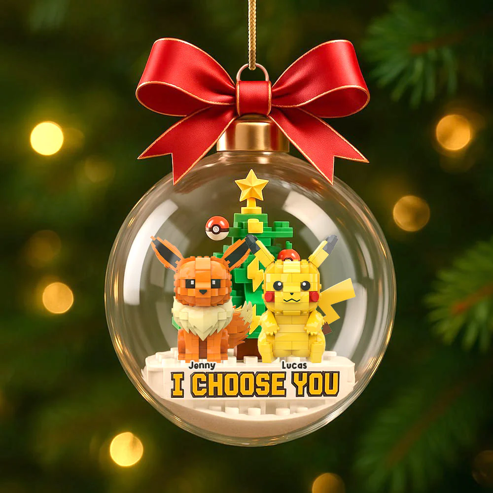 I Choose You - Personalized Acrylic Ornament - Christmas Gifts For Couple, PoMo Fan HH01