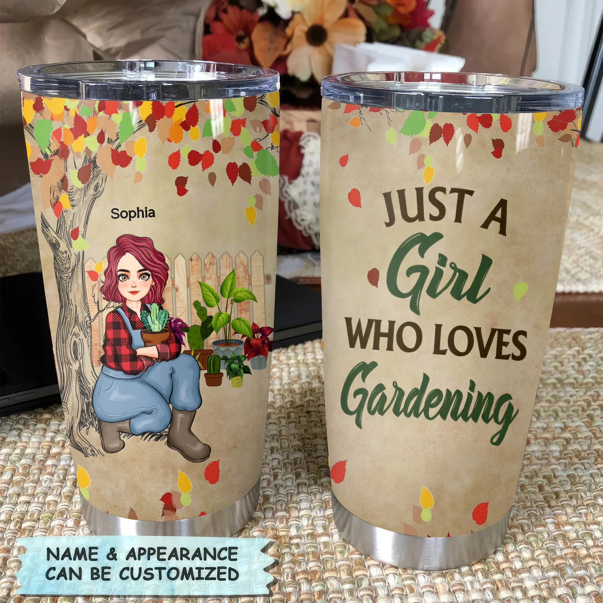 I Do My Garden In The Spring - Personalized Stainless Steel Tumbler - Gift For Mom, Mother's Day, Gardening Lovers | GR17 NA94 - Image 3
