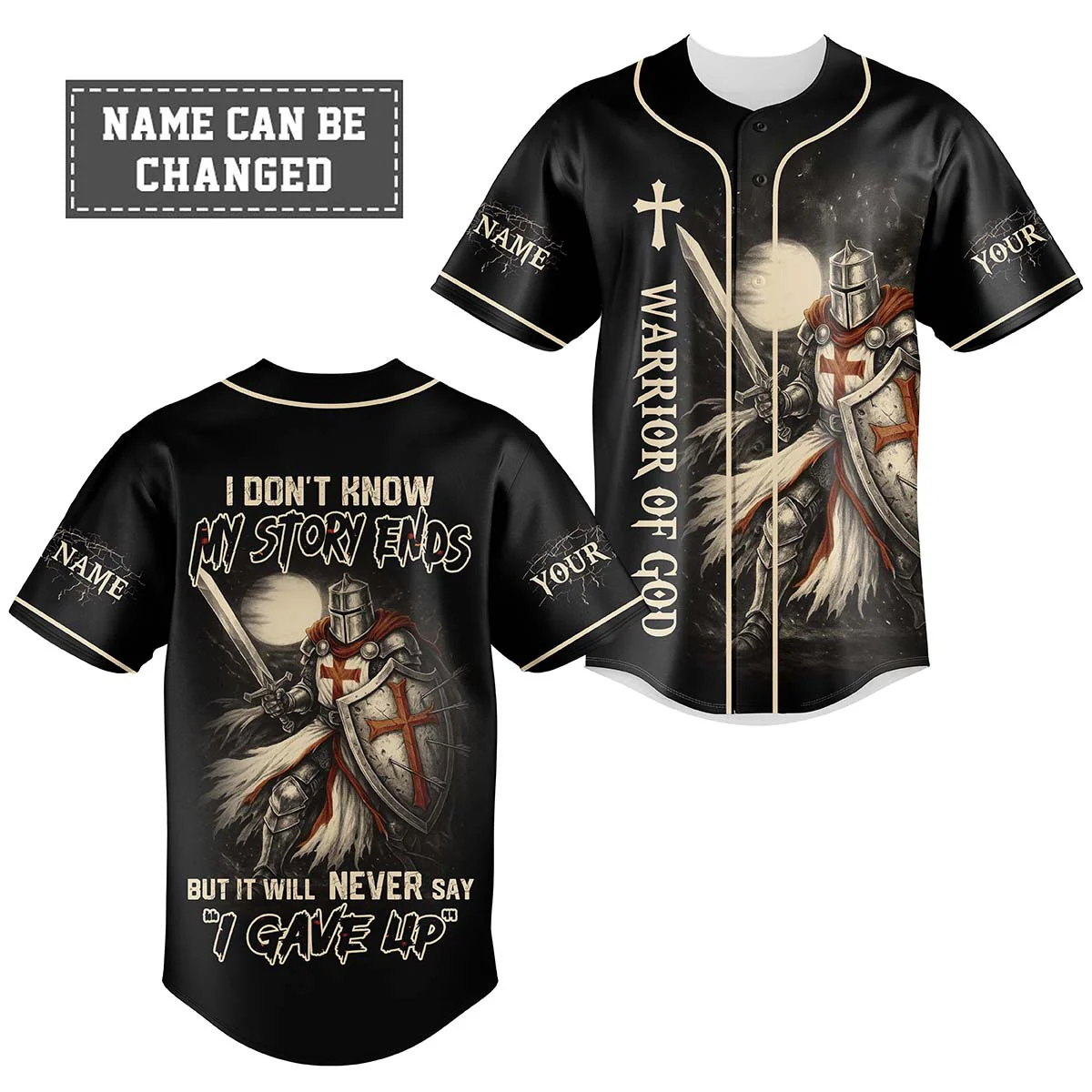 I Don't Know How My Story End Custom Name Baseball Jersey - Christant Gift For Him