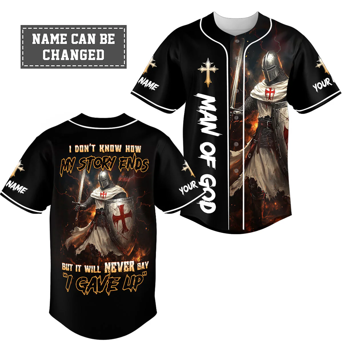 I Don't Know How My Story Ends Custom Name Baseball Jersey - Christant Gift For Him