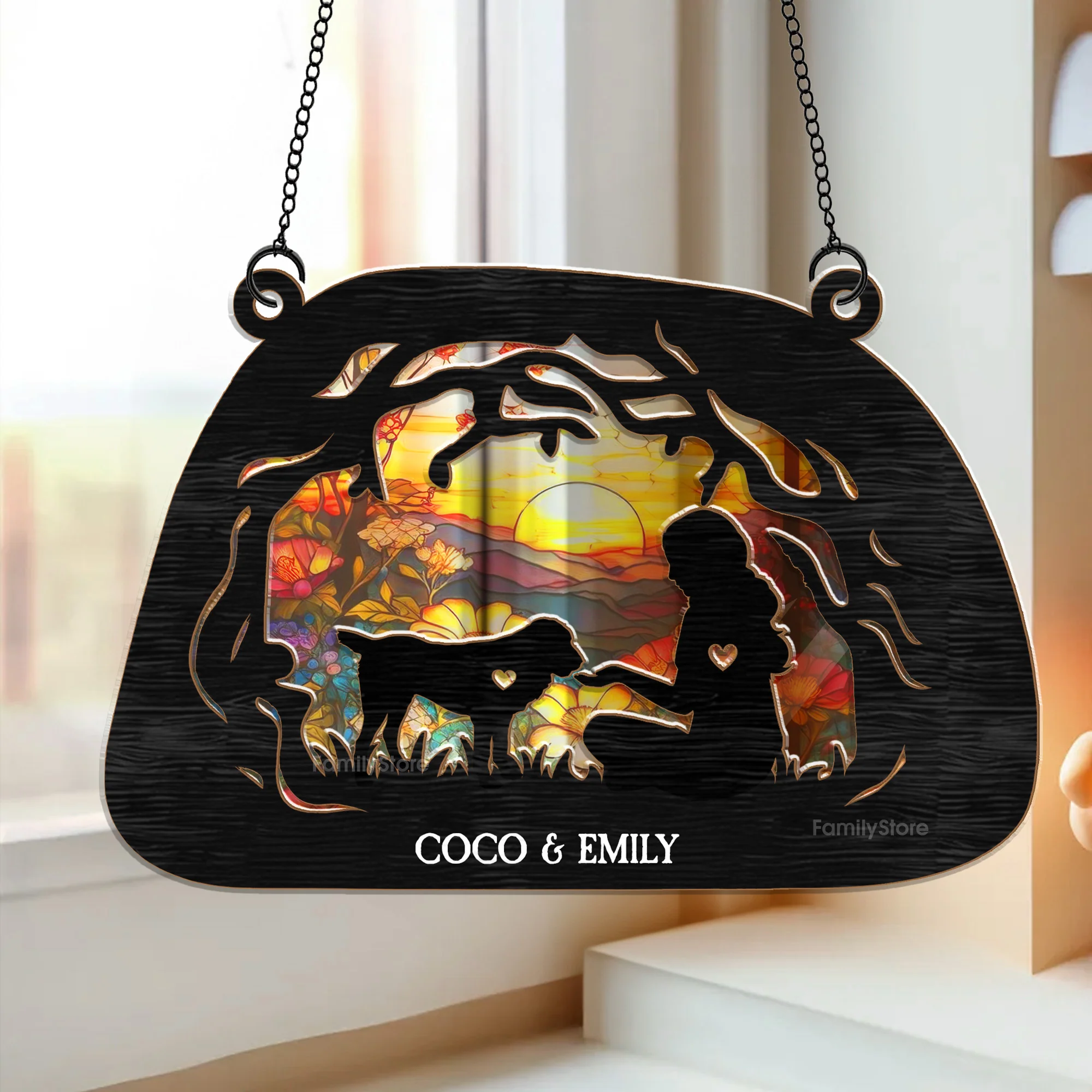 I Found A Paw - Memorial Gift For Dog Mom, Dog Lovers - Personalized Window Hanging Window Hanging Suncatcher Ornament - CLP05 NA94